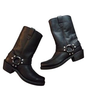 Durango Men’s Harness Motorcycle Biker Boots Men's Black Moto Boots Size 8.5